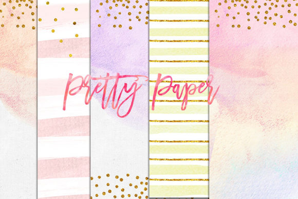 Digital Download Watercolor, Clip Art and Backgrounds