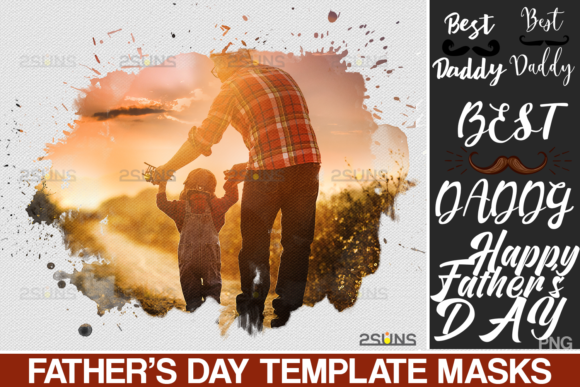 Father's Day Watercolor Template and Actions Amp