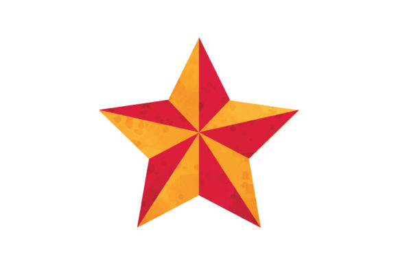 Watercolor Christmas Star Icons